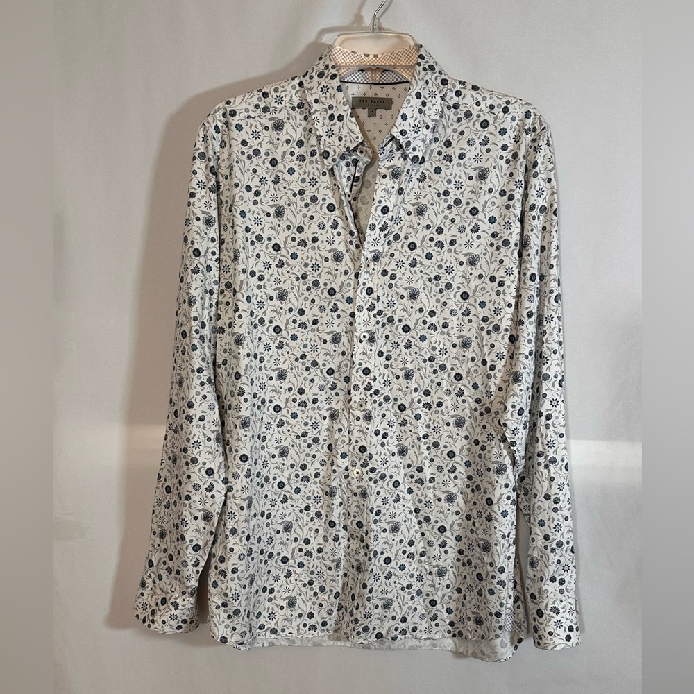 Ted Baker London Floral Button Front Blouse Women's Size 4 (US M)